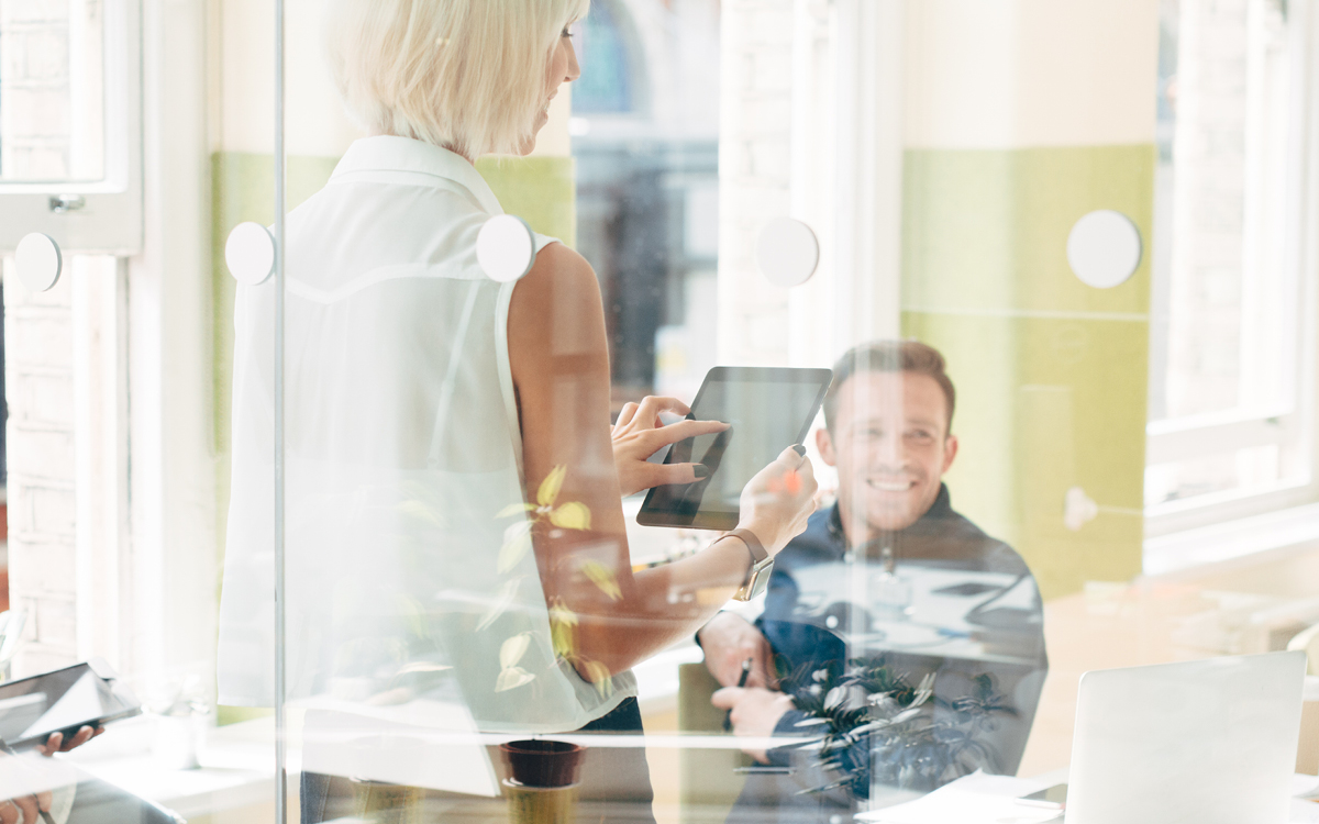 people in an office